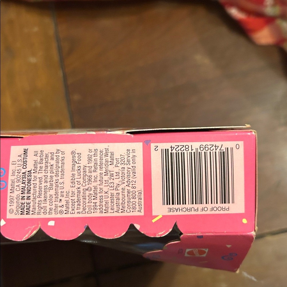 1997 Barbie Birthday Doll with Pink and Yellow Dress still in box - Picture 2 of 3
